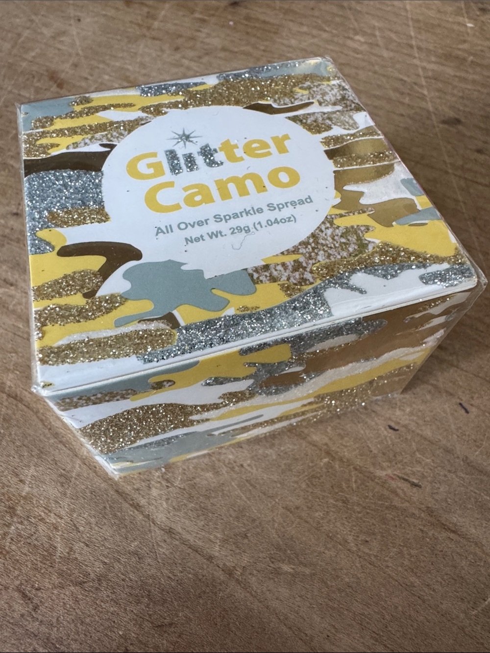 NWT  Glitter camo All Over Sparkle Spread paste — Gold & Silver Shimmer